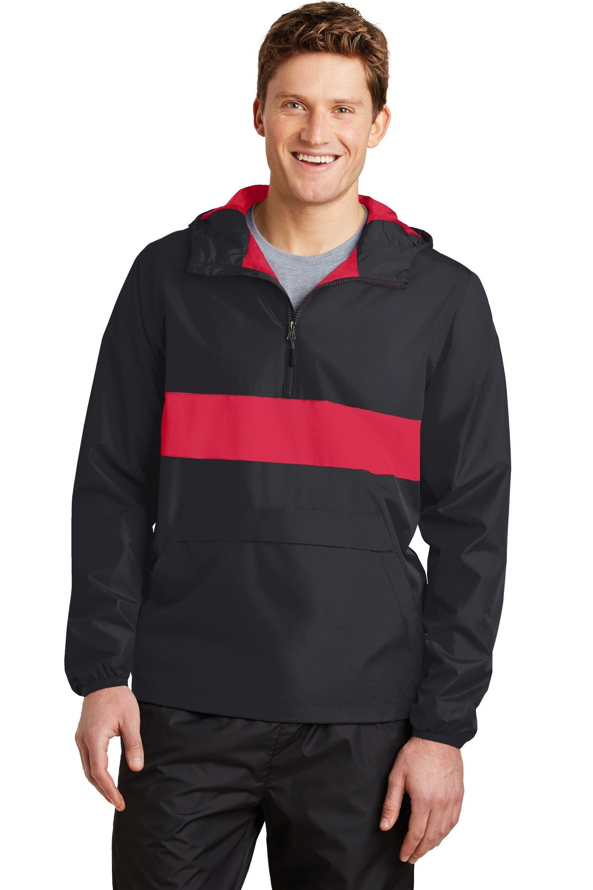 Sport-Tek ® Zipped Pocket Anorak. JST65